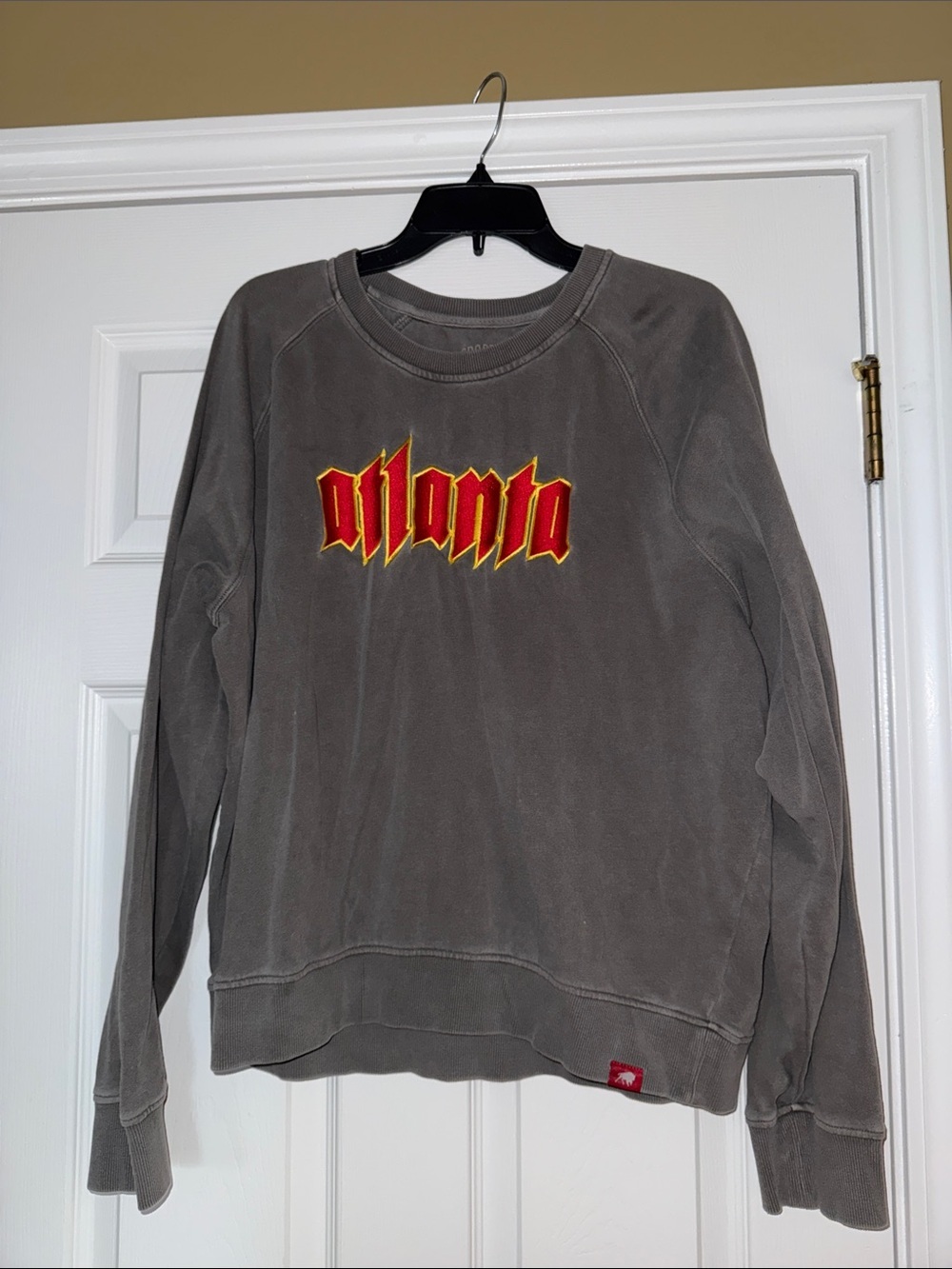 Gray 'atlanta' Graphic Crewneck Sweatshirt 2x